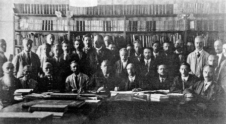 Заседание первого ученого совета ИВПИ, г. Иваново-Вознесенск, 1918 г.